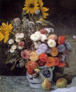 Ренуар Смесь цветов в горшке 1869г